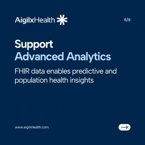 Advanced healthcare analytics