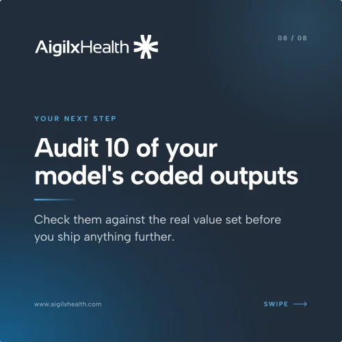 Slide CTA audit ten outputs