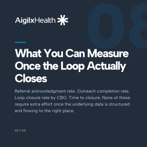 Closed loop metrics