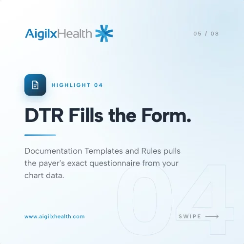 Slide DTR fills form
