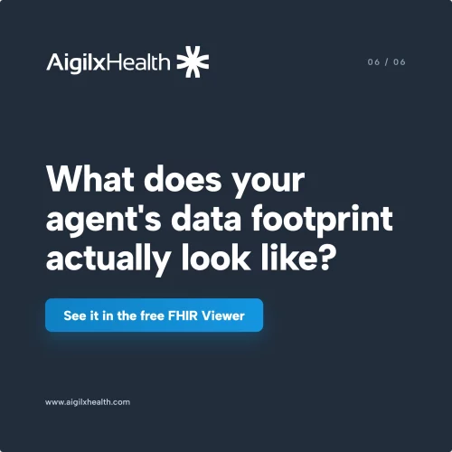 FHIR agent data footprint