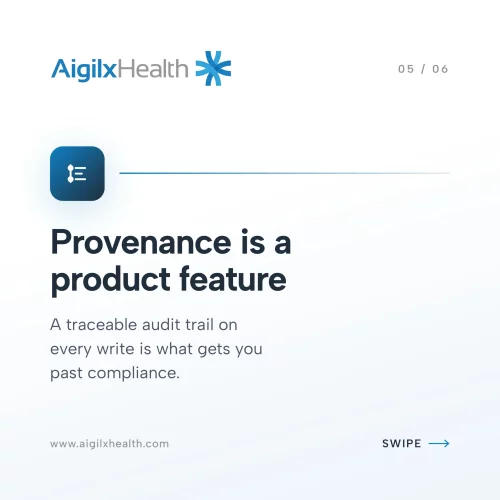 Provenance audit trail slide