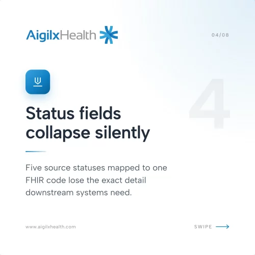 Slide status fields collapse